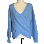 Greylin New Women's Blue V-Neck Pullover Sweater Size S Casual Fall Knit Photo 1