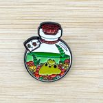 Frogs in a Potion Bottle Enamel Pin – Cute Kawaii Frog Lapel Pin Green Photo 2