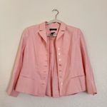 Ralph Lauren Net  Jacket Coat Blazer 100% Silk Pink Sz 12 petite Women Photo 1