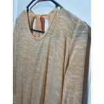 Charming Charlie Charming Charlies Peach Top Large Lace Tie Long Sleeve Blouse Shirt L‎ Flowy Photo 1