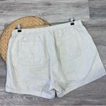 Old Navy Linen high waisted shorts w/ stretchy waistband oatmeal beige Photo 5