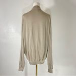 Pronto Uomo Silk Blend Beige Mock Neck with Cinched Waist/Hem Sweater Size L Size L Photo 3