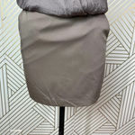 Black Halo  Satin Top Halter Mini‎ Bodycon Dress Taupe Mauve Size 2 Photo 3