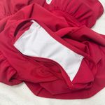 Red Ruched Sweetheart One Piece‎ Swimwear size L Size L Photo 6