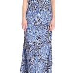 Lucky Brand Indigo Floral Maxi Dress Photo 0
