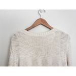 Anthropologie Lilka Cream Thick Cable Knit Duxbury Sweater Dress M Aztec Layered Photo 4