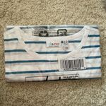 Denim & Co . Textured Knit Summer Sayings Short-Sleeve Striped Top A509472 1X NWT Photo 3