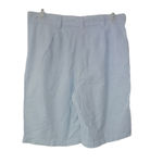 White Stag  Bermuda Seersucker‎ Flat Front Shorts White Blue Striped Size 6 Photo 1