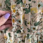 Allegra K NWT! 💯 blush ruffle neck boho floral chiffon dress sz Medium Photo 4