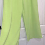 We Wore What  lime green wide leg pant suit and jacket size 4 Photo 7