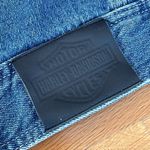 Harley Davidson Harley-Davidson Denim Vest Men’s XL Blue Embroidered Logo Sleeveless Jean Jacket Photo 7