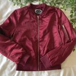 Maroon Bomber Jacket Red Photo 0