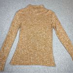 ADC Yellow White Blend Long Sleeve Ribbed Mockneck Turtleneck Sweater Top Size M Size M Photo 2