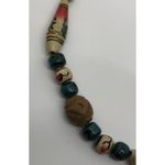 Australian Aboriginal Hand Painted Beaded‎ Necklace Art Jewelry *2 beads chipped Photo 3