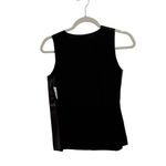 Vince  Lamb Leather Silk Black Tank Top Boxy Grunge Punk NEW Womens Size 2 Photo 6