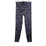 Spanx Gray Black Camo Ankle Leggings Women’s Size Large Stretch Waist Panel Photo 1