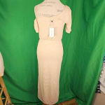 Lovers + Friends NWT Womens Tan Eden Midi Dress Small NO BELT Photo 1