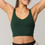 OFFLINE By Aerie Real Me Low Key Longline Sports Bra Green Small NWT Photo 0