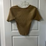 PaperMoon Ribbed Tan Women's Top size medium by Paper moon Photo 1