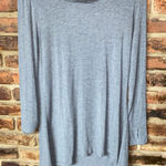Cuddl Duds  Softwear w Stretch Gray Knit Turtleneck High Low Tunic Top Medium Photo 0