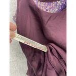 Free People Women's Tank Blouse Spaghetti Strap Sequined Plum Layered Trapeze Photo 4