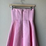 NEW Pinko Digimond‎ Pink Strapless Satin Pleated High Photo 8