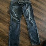 RSQ  Blue Straight Leg Jeans with Distressed Details Photo 0
