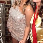 Gold Shimmer One Shoulder Dress Size M Photo 0
