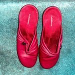 Croft & Barrow  Red Rouched Slip-on Clogs Size 8.5 Photo 1