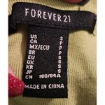 Forever 21 Forever‎ 21 Lime Green Crop Top Rhinestone Heart Y2K Bling T-Shirt Size S Photo 3