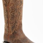 Shyanne  Womens Jesse Performance Western Boots Brown Leather 5.5 NWT Square Toe Photo 0