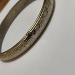 Whiting & Davis Vintage  Bangle Bracelet Flower Design Photo 9