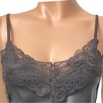 Bishop and Young NWT Babydoll Vegan Leather & Lace Trim Cami Tank Sz. XS Biker Luxe Photo 3