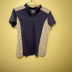 IZOD  Top Women's Size  Blue Golf Cart Print Short Sleeve Comfort Logo Summer Med Photo 11