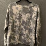 Lacausa NWT  Anthropology Warrior Tie Dyed Crewneck Sweatshirt Blue Grey Size S Photo 2