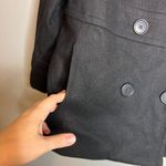 New York & Company Black Wool Blend Pea Coat Womens Size 10 Double Breasted‎ Photo 4