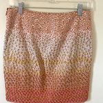Anthropologie HD in Paris Embroidered Floral Linen Floral Skirt Pink Size 2 Photo 1