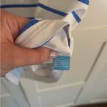 J. McLaughlin  Blue and White Boat Neck Midi Dress Size Medium Photo 5