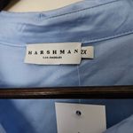 Harshman Blouse Juliana Light Blue Ruffled Sleeve Button Photo 9