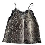 ZARA Trafaluc Cami Top Womens Small Snake Print Lace Trim Spaghetti Strap Tank Photo 1