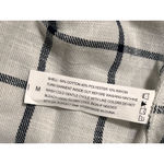 NEW Ashley Plaid Shacket Womens M Button Overshirt Cotton Blend White Black Size M Photo 6