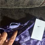 Nike  One Dri Fit 7/8 Purple Patterned Leggings Women’s Small Photo 3
