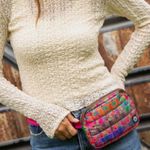 Natural Life Everyday Puffy Fanny Pack Purple Pink NWT Photo 1