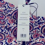 Veronica Beard Hazina Halter Swimsuit in Watermelon/Blue Size L New w/Tag $328 Photo 12