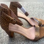 Madewell Womens  camel black high heel shoes Photo 2