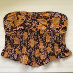 Free People ‘One More Time’ strapless smocked floral peplum tube top, size large Photo 4