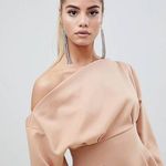 ASOS One Shoulder Light Pink Mini Dress Photo 1