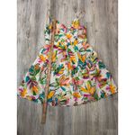 Easel Los Angeles Floral Print Wrap V Neck Smocked Back Mini Dress L White Size L Photo 4