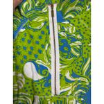 Lilly Pulitzer  Skipper Popover Pullover Green Blue Print Size Small Photo 4