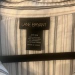 Lane Bryant  Women's Plus Size‎ 22/24 Striped Button-Up Long Sleeve Top Photo 5